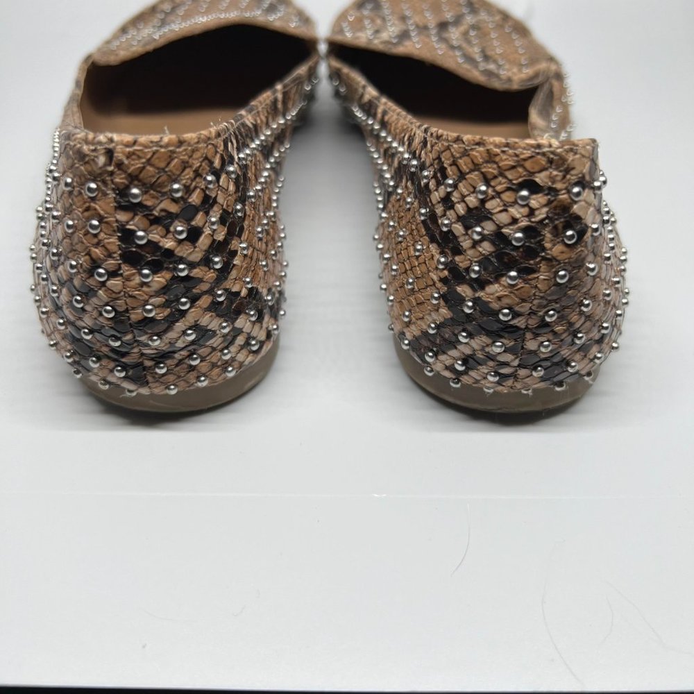 Steve Madden Python Print Beaded Loafers - Euc - image 3